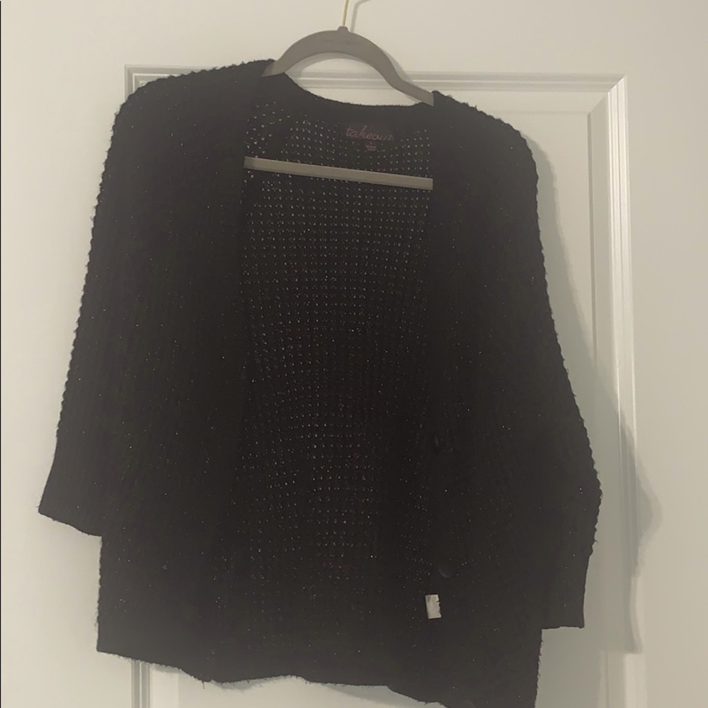 Black cardigan